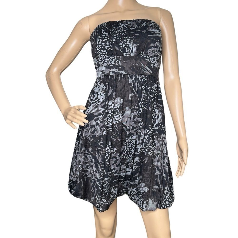 American Rag strapless black and gray dress medium
